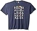 Nintendo Men's Pixel Cast T-Shirt, Large, Navy Heather