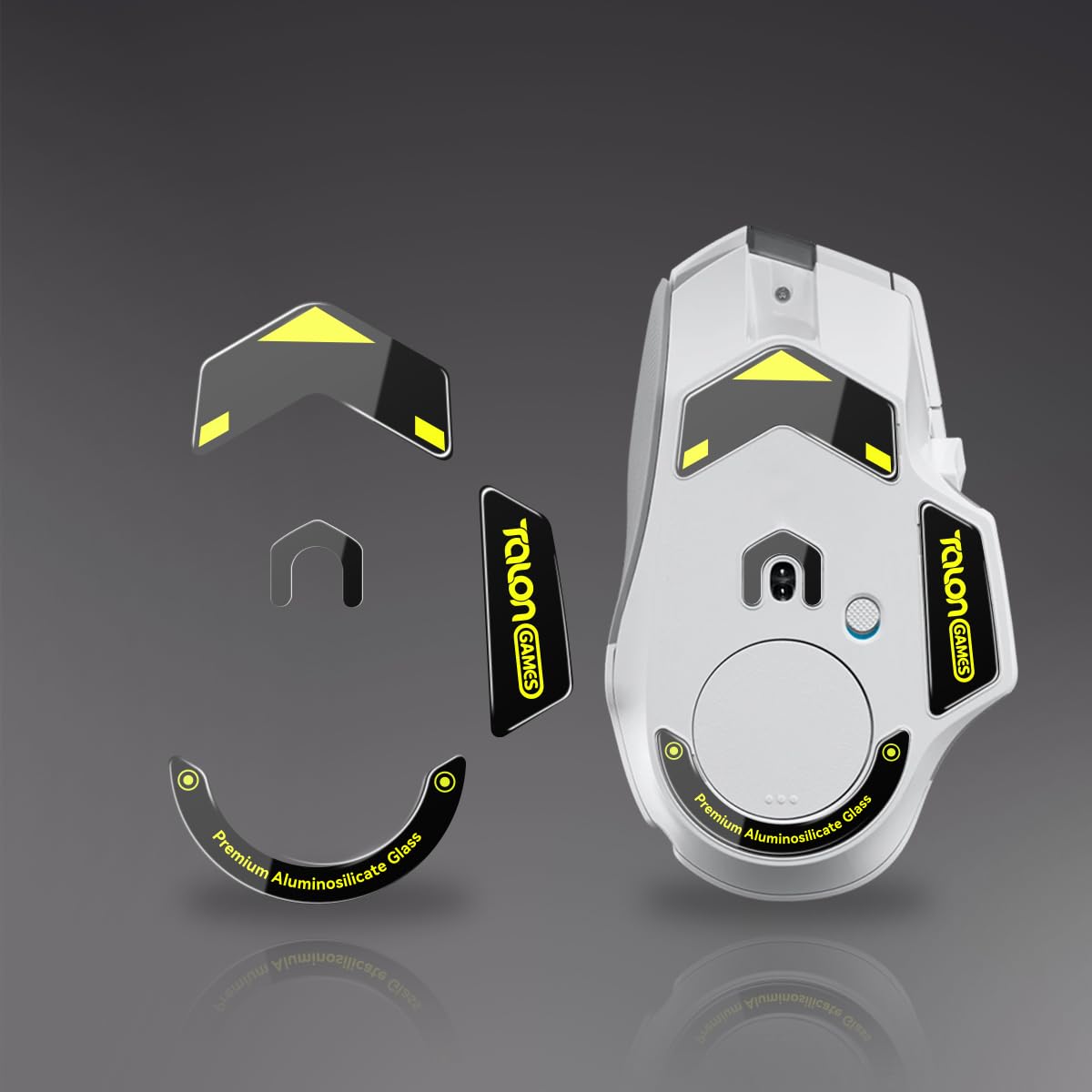 Patins de souris en verre compatibles Logitech G502 X, semelle ultra lisse