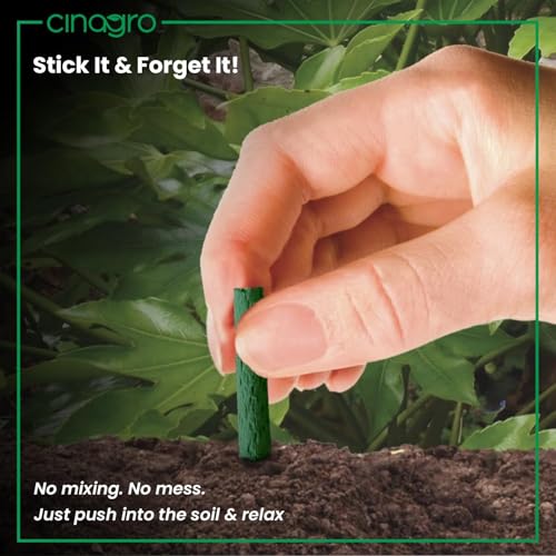Image of Cinagro Plant Food Fertilizer Sticks Pack of 100, Natural Magic for Plants | Multi-Purpose Natural Growth Booster, For Flowers, Fruits & Leafy Plants