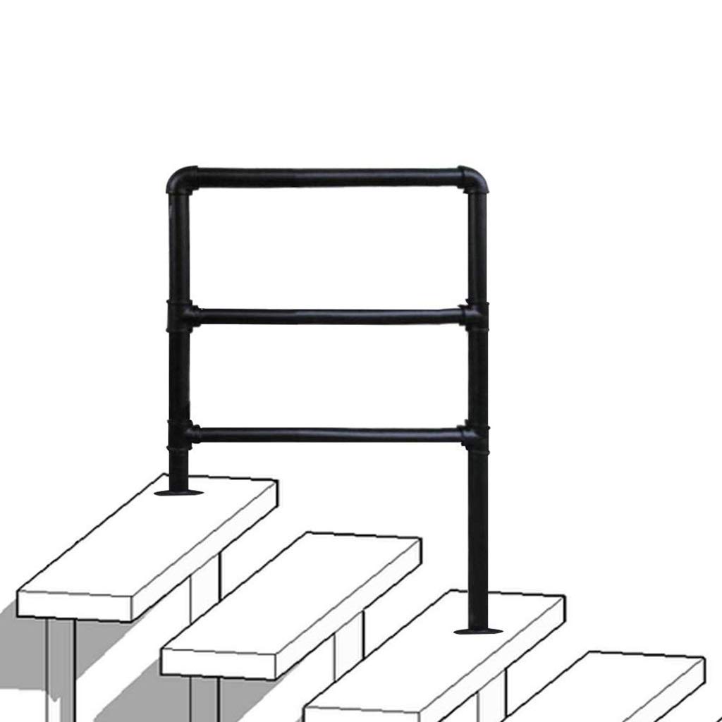 Main courante d'escalier 3 marches pour sécuriser le perron et le jardin