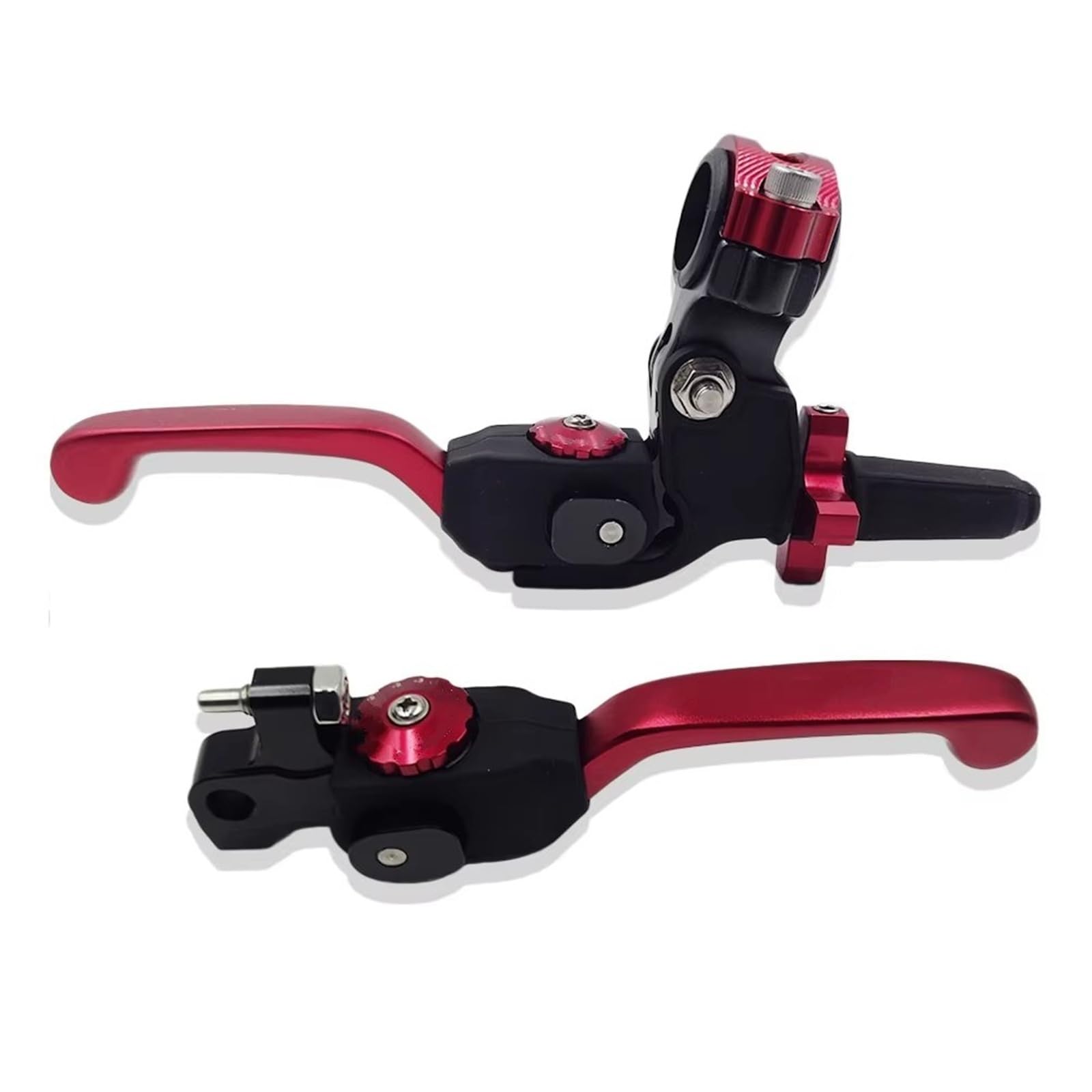KOEHXJ Brake Clutch Levers Universal 22mm Clutch Lever Brake Pump CNC Hydraulic Master Cylinder Handle Accessory for Suzuki(Red Kit)