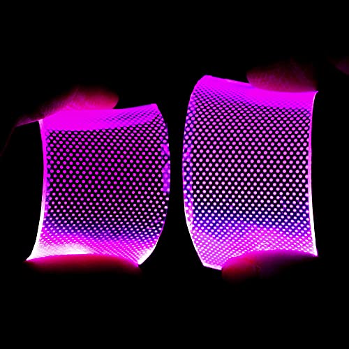 Image of Flexible Helmet led Light Decorations led Lights Flexible Cosplay DIY kit Decorations RGB Superhero for Men Gifts Pink