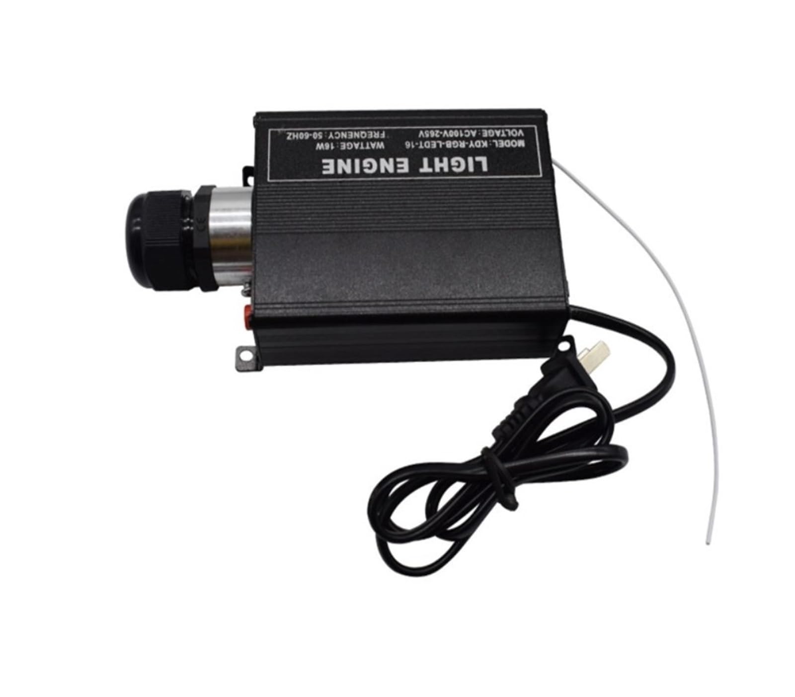 16W RGB LED Light Engine 24key Luz de fibra óptica remota con cable PMMA for decoración techo,Durable(300PCS X 0.5mm X 4m)