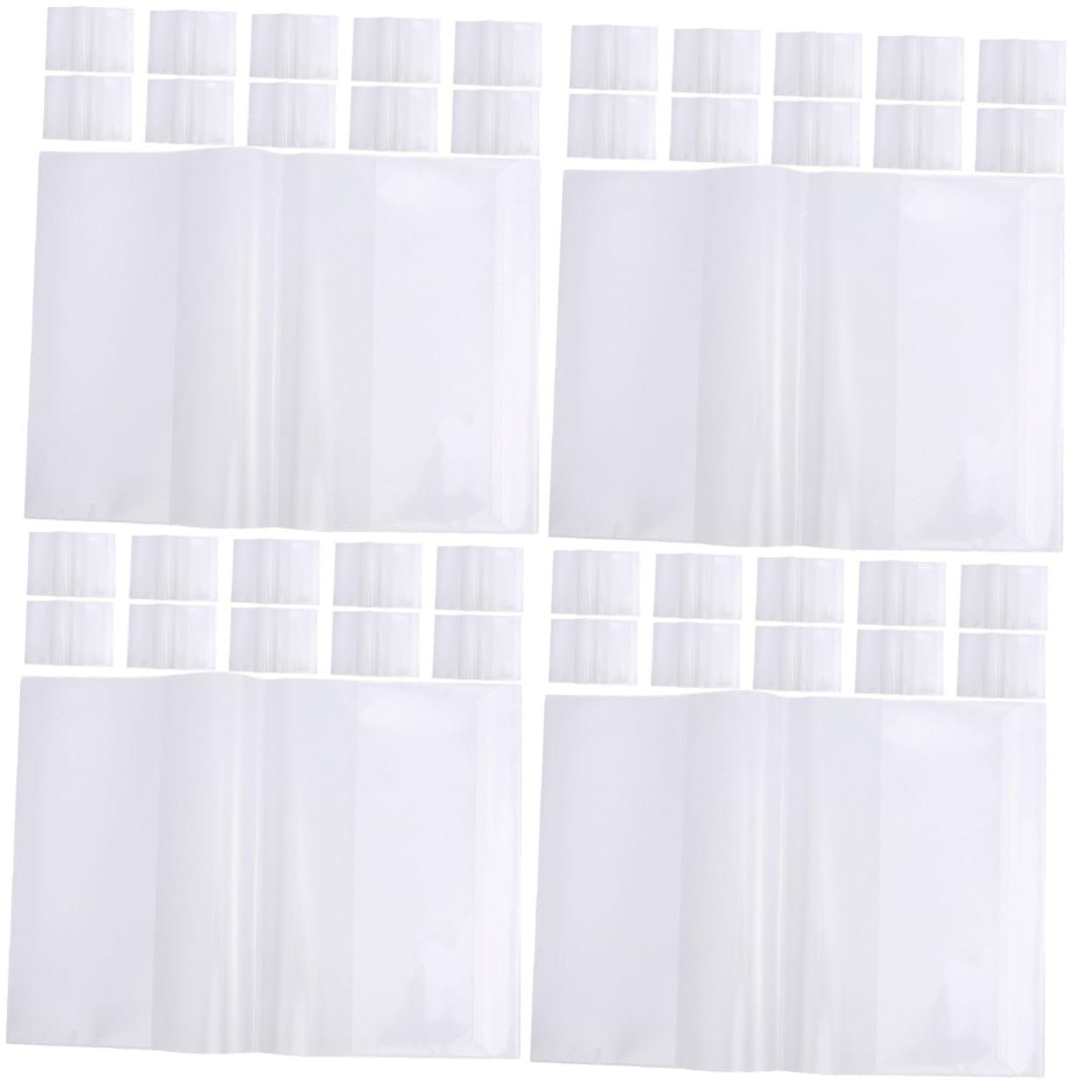 VILLCASE 80piezas Cubierta De Transparente y Resistente Protector Para Textos Para Escolar y