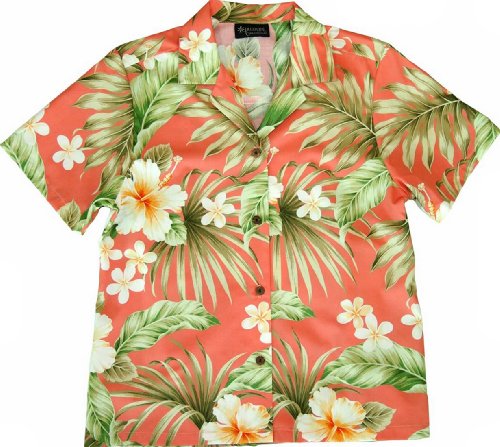 RJC Womens Full Bloom Hibiscus Plsu Size Shirt