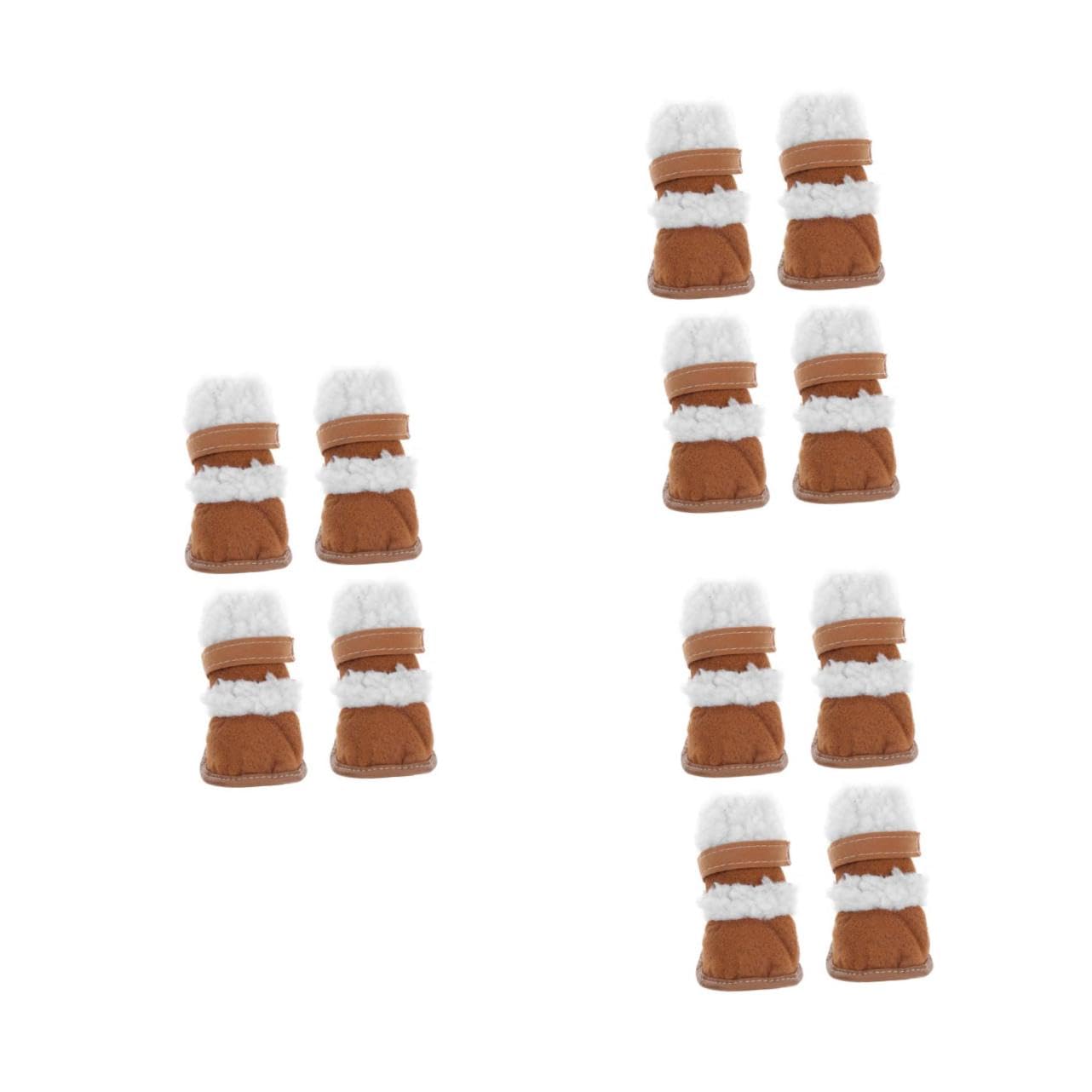 Beavorty 6paires Hiver pour Chiens Chaussures Antidérapantes Et Isolantes pour Animaux Parfaites pour Sorties Neige Froid