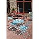 Bolero stalen opklapbare stoelen turquoise (Box 2)