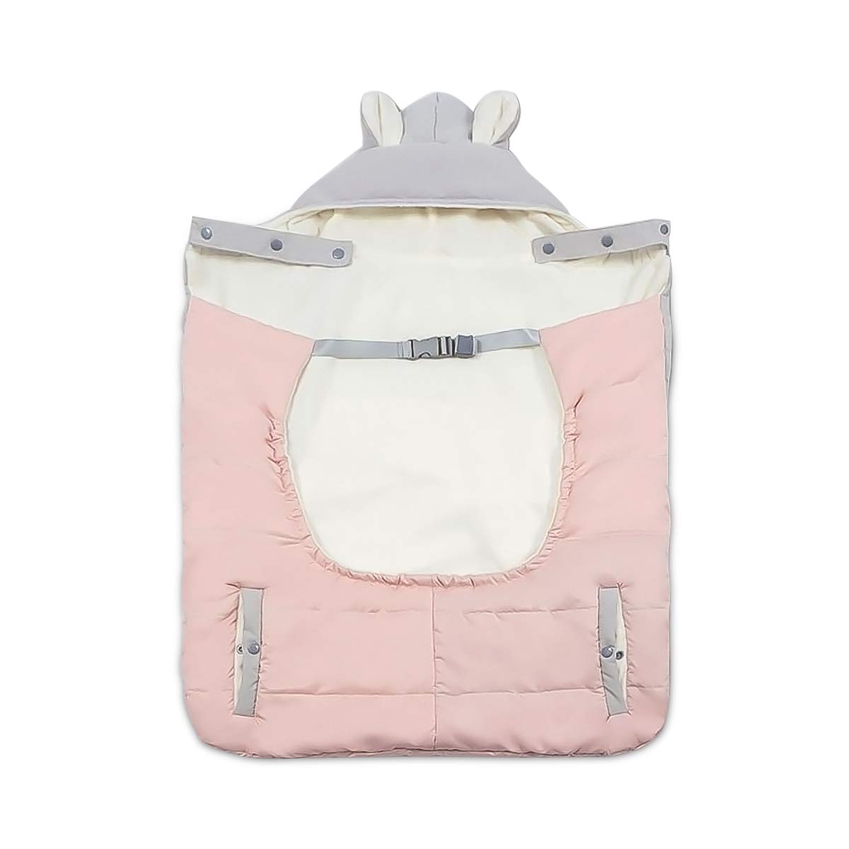 SONARIN All Seasons spessore Copertura per Marsupio,Copertina,mantello per l'inverno caldo, adattabile a qualsiasi marsupio,antivento,Impermeabile(Rosa)