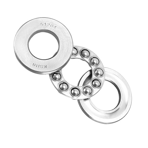 Miniatura 28 de uxcell 51102 Rodamientos axiales de bolas de 0.591 in x 1.102 in x 0.354 in de acero cromado ABEC3 rodillo de una sola fila 3pcs