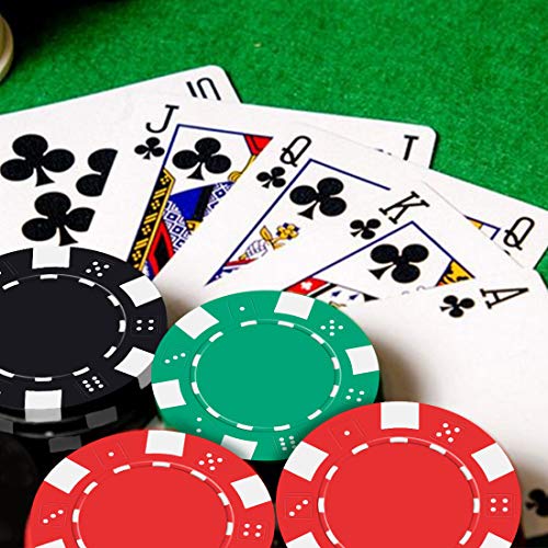Tocebe Poker Chip Set, 300PCS Poker Chips with Aluminum Case, 11.5 Gram Poker Set for Texas Holdem Blackjack Gambling - Thumbnail 6