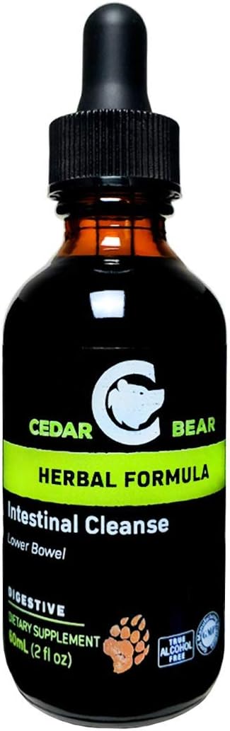 Cedar Bear Naturales Intestinal Cleanse a Liquid Herbal Supplement That Moderates The Environment of The Digestive System, Allowing Beneficial Flora to Flourish 2 Fl Oz