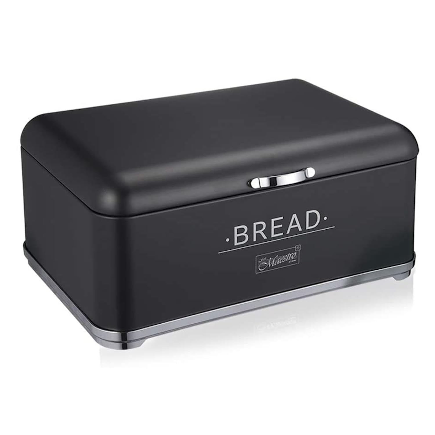 Maestro MR1677-AR-BL Bread Container Bread Bin Black