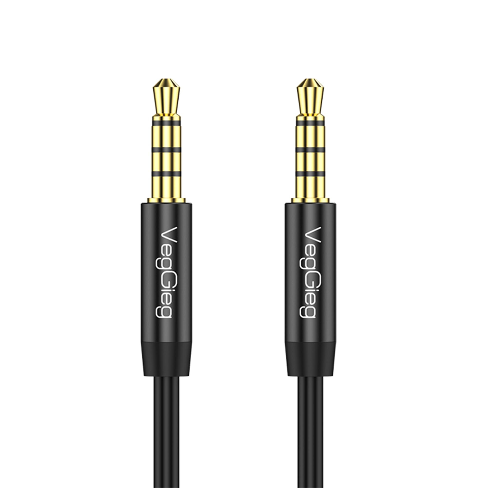 3.5mm Jack TRRS Hi-Fi Örgülü AUX Mikrofon ve Ses Kablosu 3 Metre