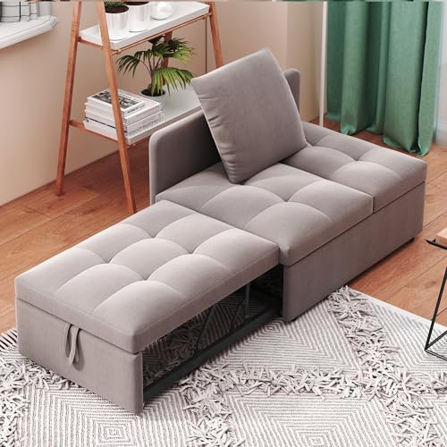 Zravenna 3-in-1-Schlafsofa mit Schlaffunktion, Klappsofa, Sofa...
