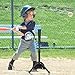 Hikeen Baseball Tee for Kids, Baseball Tee Baseball Batting Tee for Kids Softball & Baseball Practice Tee Easy Adjustable Hight Portable Hitting Tee with Carry Bag（Black）