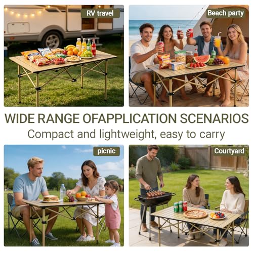 Table pliante de camping stable pour éviter les sols instables - 8