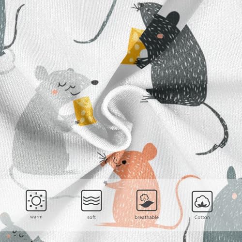 Wusikd Rats Cheese Girls' Underwear Cotton Girls Briefs Soft Toddler Underwear 2T3