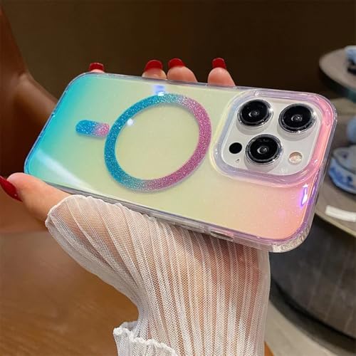 Coque acrylique iPhone 13 Pro Max pailletée anti-choc et laser - 3