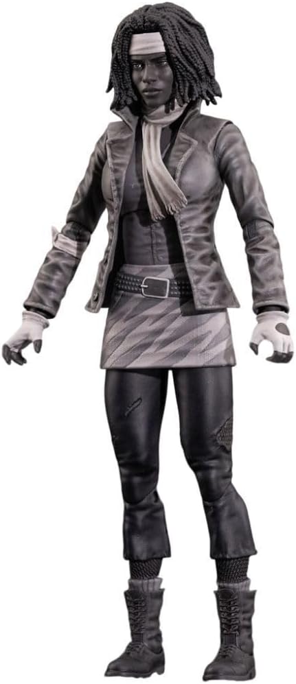 Diamond Select Toys The Walking Dead Comic Series 1 7-Inch Michonne Action Figure with 16 Points of Articulation (Black and White)