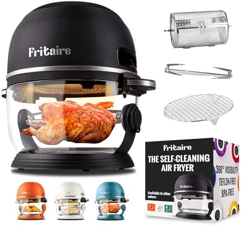 Non Toxic Air Fryer™ - Glass AirFryer 5 Quart w/ 360 Visibility, ...