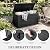 YITAHOME XXL 300 Gallon Extra Large Outdoor Deck Box, Lockable Resin Double-Wall Storage Box and Waterproof Patio Furniture Bin for Garden Tools & Pool Accessories, Black