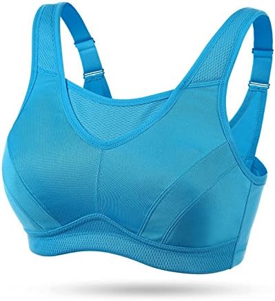 Wingslove Women's Full Coverage High Impact Wirefree Workout Non Padded Sports Bra Bounce Control