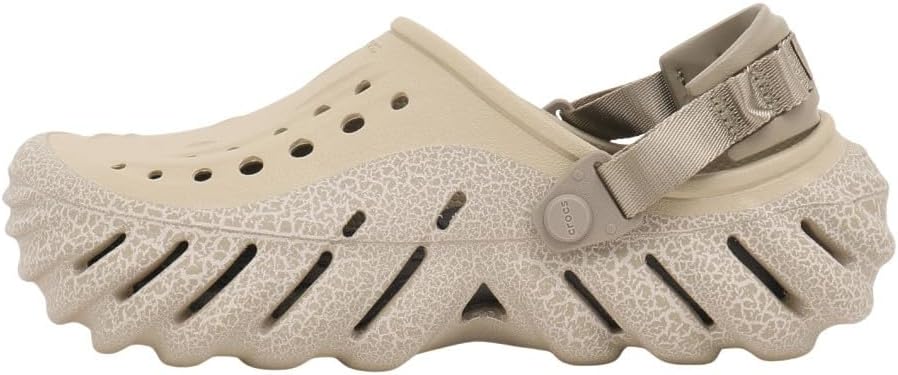 Crocs Unisex-Adult Echo Clog, Moth Crackle, 13 Women/11 Men
