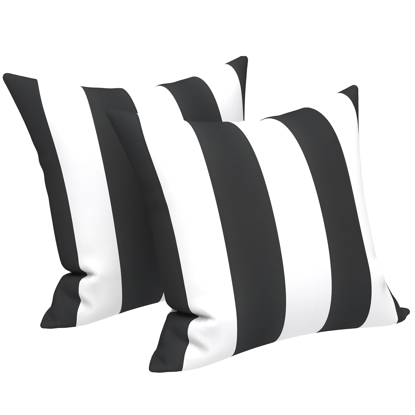 LVTXIII 2 Pack Outdoor Throw Pillow Covers for Patio Furniture, 16x16 Inch Square Pillow Case, Water-Repellent Cushion Covers for Garden, Porch, Sofa,