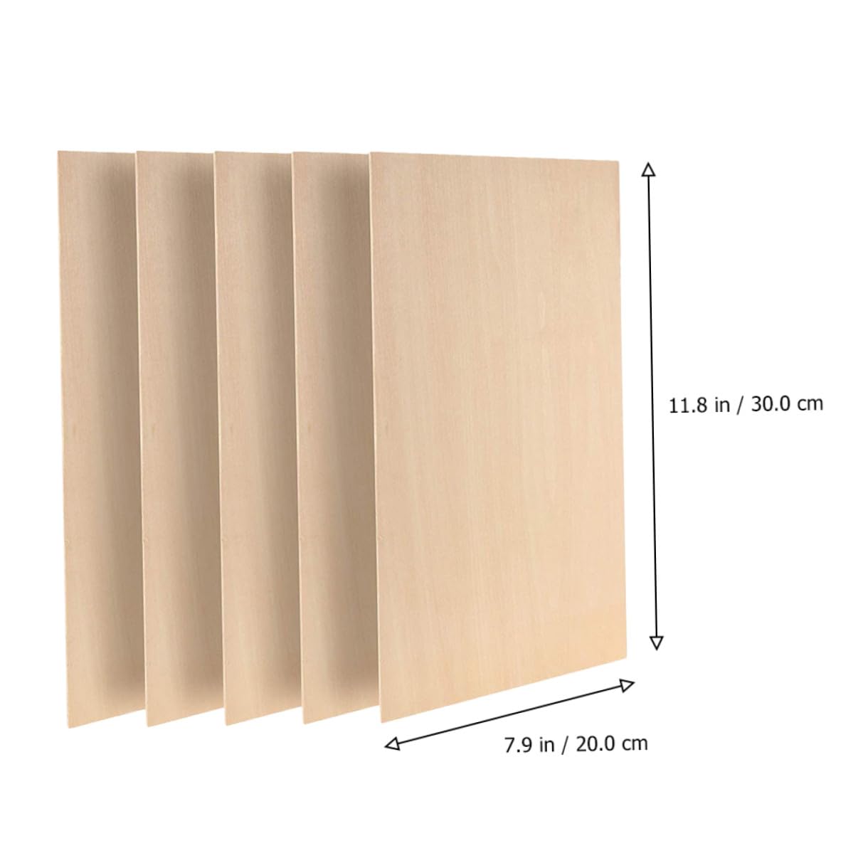 10 piezas Láminas de Madera sin Terminar Rectangulares Paneles de Madera para Manualidades DIY Accesorios Decorativos Seguros y Duraderos para Bricolaje y Educación