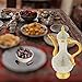 Steel Water Bottle Pitcher with Zirconia Stones | Handmade Metal Carafe Water Tea Coffee Jug Vintage Bottle | Turkish Ottoman Zamzam Pitchers (470 ML / 16 Oz, Zirconia Stone, Gold Color)