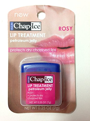 Chap Ice Lip Treatment ROSY Petroleum Jelly 0.25oz protect dry chapped lips