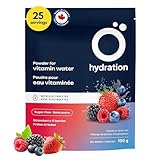 Ö Hydration Electrolyte Drink Mix | Tasty Berries | Sugar-Free Powdered Beverage | With Magnesium, Potassium, Sodium & Calcium | 25 Servings | With Vitamins C, E, B6 & B12 | Made in Canada