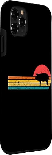 Vista 33 de iPhone 12 mini Retro Vintage Sunset Cute Show Pig Lover Case
