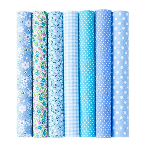 28pcs Floral Print Apparel Patchwork Fabric Cotton Mixed Style Cloth Material Sewing(9.84inch)