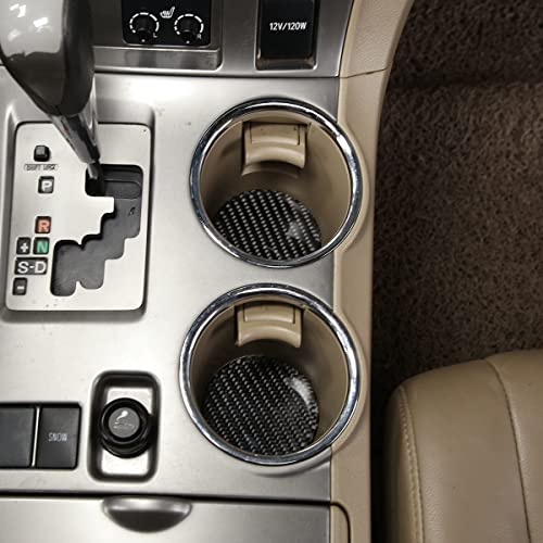 Adorno portavasos fibra de carbono para Toyota Highlander 2009-2013 miniatura 4