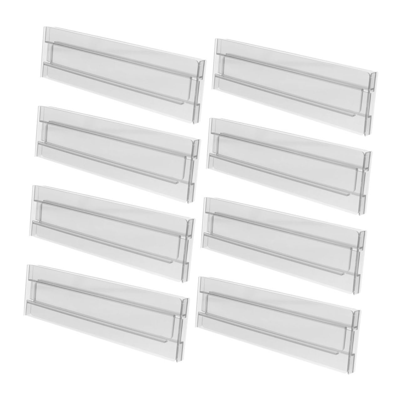Hemobllo Divisores de Cajones Ajustables 8 Piezas, Organizador para Calcetines y Ropa Interior, Ps Transparente, Fácil Instalación para Dormitorio