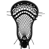 StringKing Men's Mark 1 Lacrosse Head Strung with Type 3s Mesh (Black/Black)