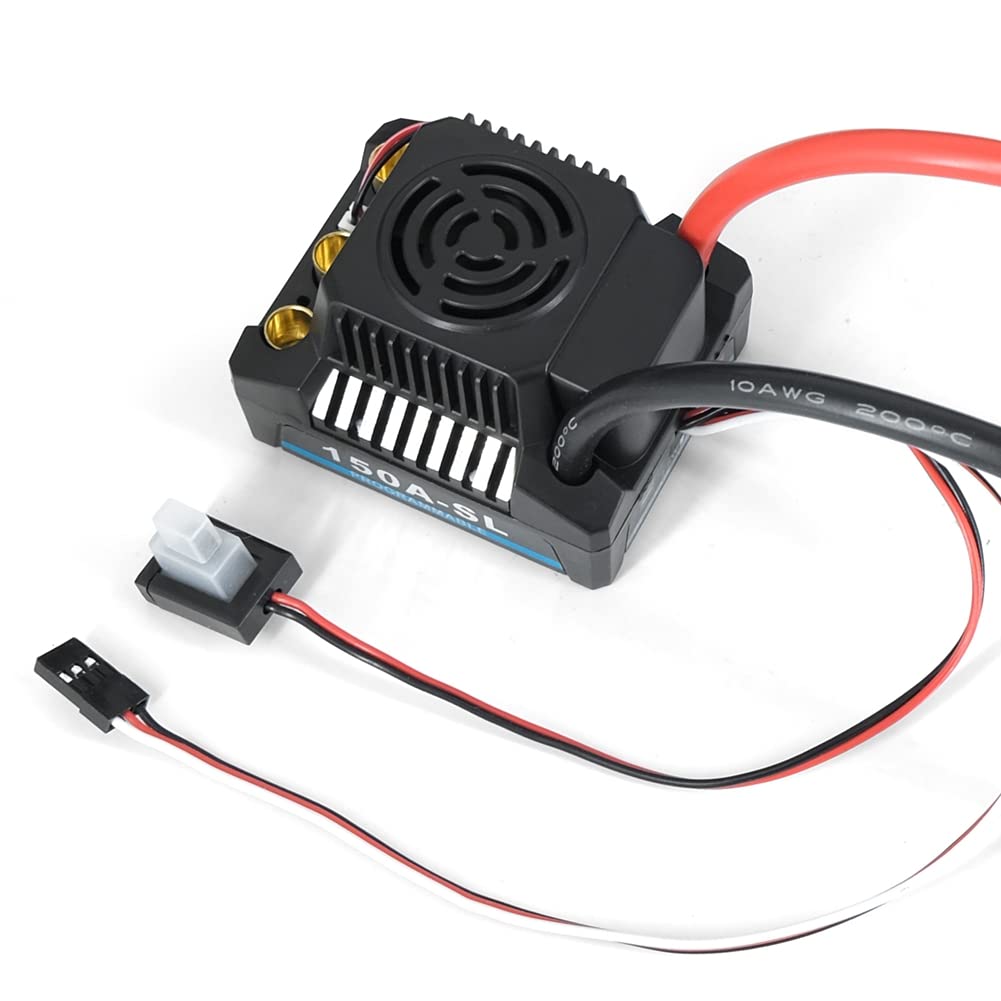 ContrôLeur de Vitesse éLectronique Sans Balais 150A (ESC) pour Voiture pour PièCes de Voiture 1/8 RC