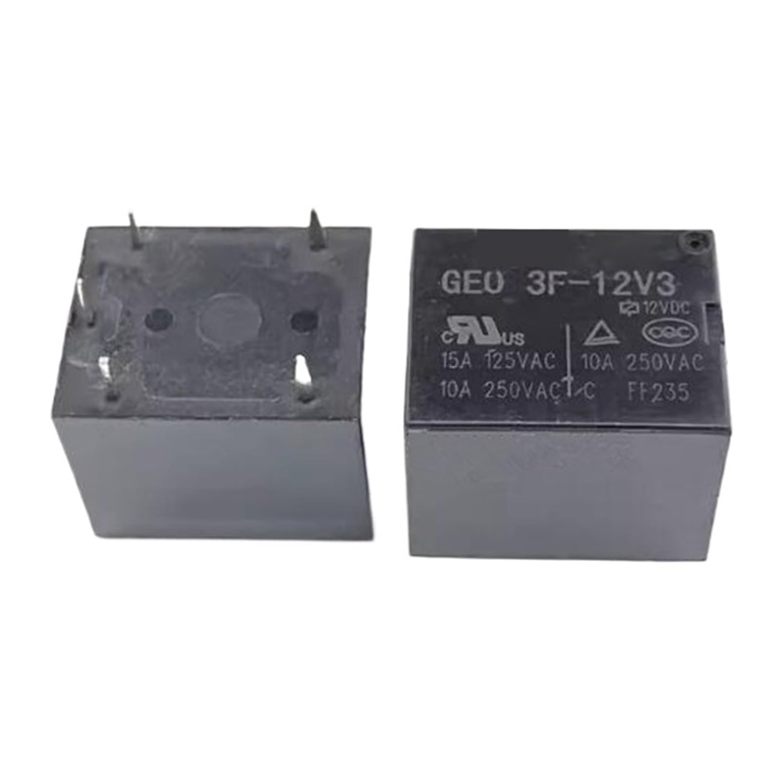Relais 12V 5PIN GEO3F-12V3 pour circuits imprimés électroniques lot de 20 pièces