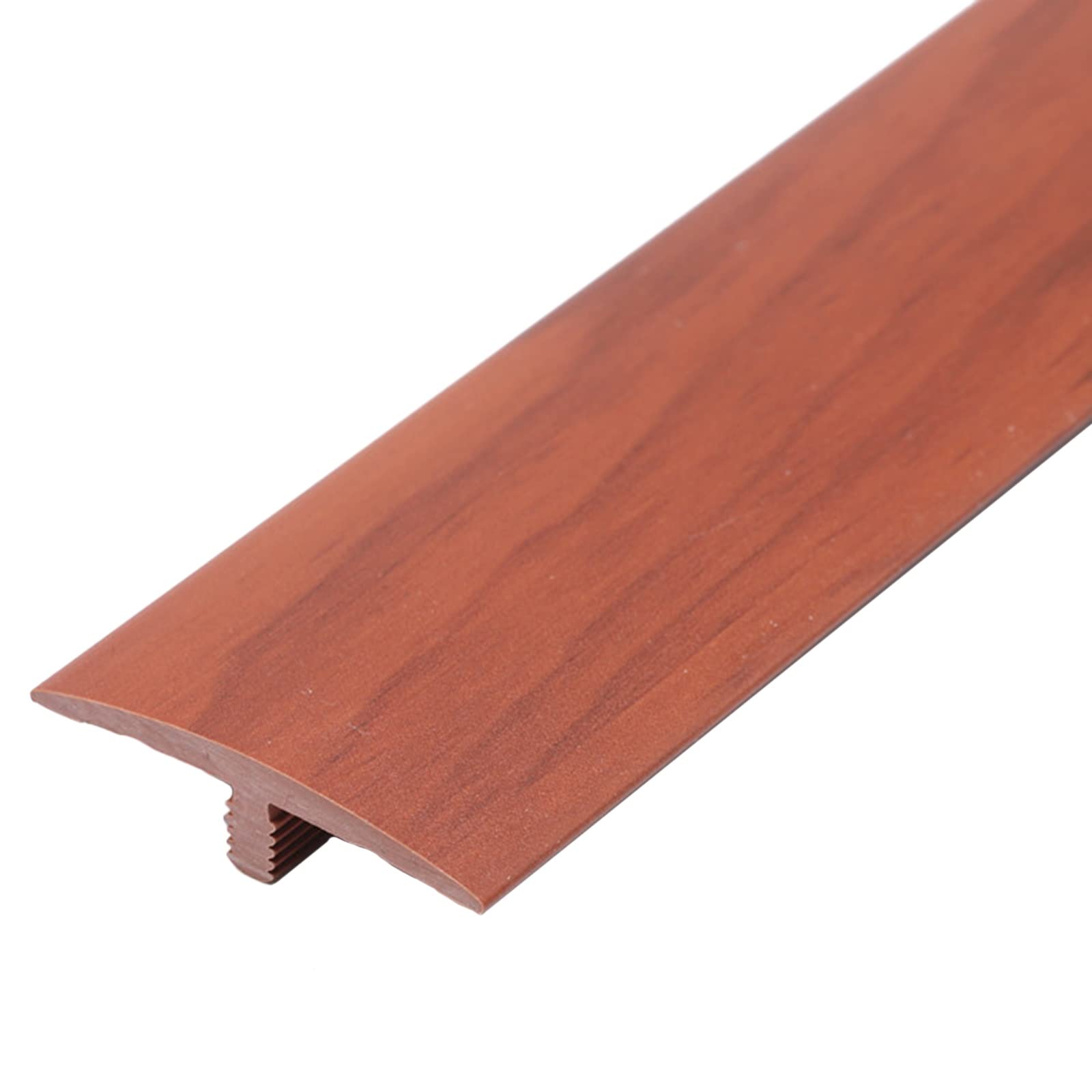 Tira de transición para Piso Irregular de Puerta, Tira de transición con Costura en T de 35" de Largo para Piso, Tiras de Borde de PVC, Madera a baldosa, Madera a Vinilo,E