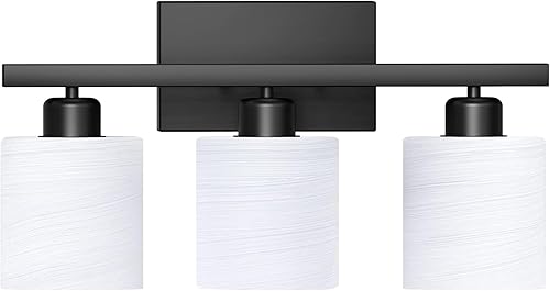 Miniatura 9 de PARTPHONER Lámparas de baño, accesorios de iluminación de baño sobre el espejo, luces de tocador clásicas interiores, lámpara de tocador moderna con