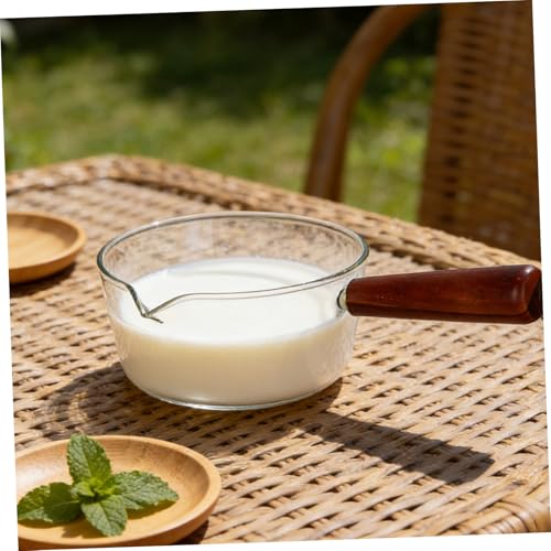 Cacerola de vidrio de borosilicato para calentar agua y leche en cocina doméstica 6