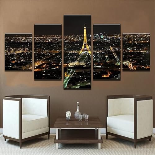 Peinture Diamant Ville Nocturne Grand Format pour Décoration Chambre Adulte