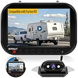 7-Inch 1080P Wireless RV Backup Camera System, Compatible with Furrion Pre-Wired RV Truck Trailer, DVR IPS Monitor, Infrared Night Vision Rear View Camera, Waterproof Parking Lines - BUTOA-X BTX7