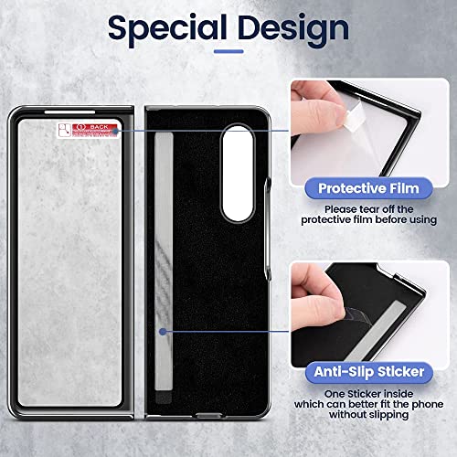 Verre de protection Samsung Galaxy Z Fold 4 finition mate premium rouge - 7