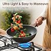SENSARTE Nonstick Wok Pan with Lid 11-inch, Healthy Stir-fry Pan Induction Cookware with Swiss Granite Coating, Deep Frying Pan Skillet with Stay-cool Handle, PFOA Free #4