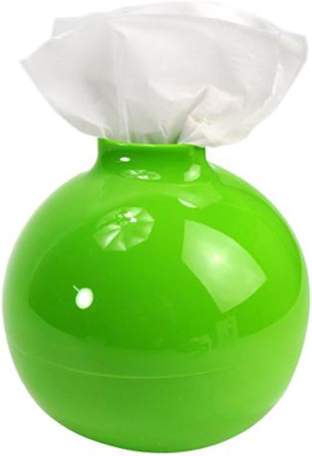 Fashion Bomb Shape Paper Holder Home Decor Paper Pot Toilet Bath Table Tissue Holder Dispenser Box Cover Case (Green)