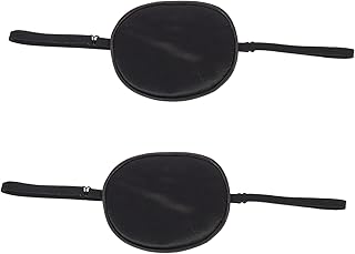 KALLORY 2 Pçs Máscara De Seda Para Adultos Tapa-Olho Tapa-Olho Para Óculos Tapa-Olhos Para Adultos Crianças Preguiçoso Tapa-Olhos Bandagens Oculares Para Crianças Oclusão Tapa-Olho