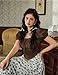 Scarlet Darkness Corset Top for Women Teens Square Neck Short Sleeve Goth Pirate Shirt Coffee XXL
