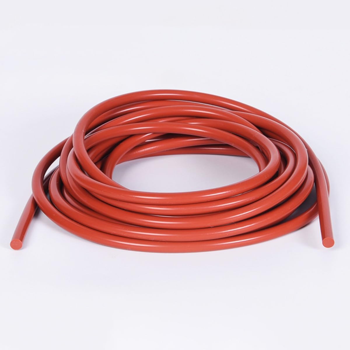 Red Solid Silicone Rubber Cord 1mm-30mm Diameter High Temperature Round Rod Bar Wire O-Ring Gasket Trim Seal Strips for Industrial Machinery DIY